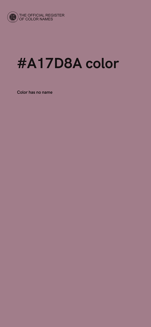 #A17D8A color image