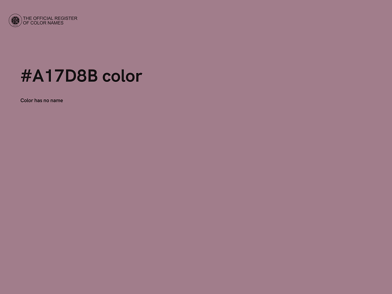 #A17D8B color image