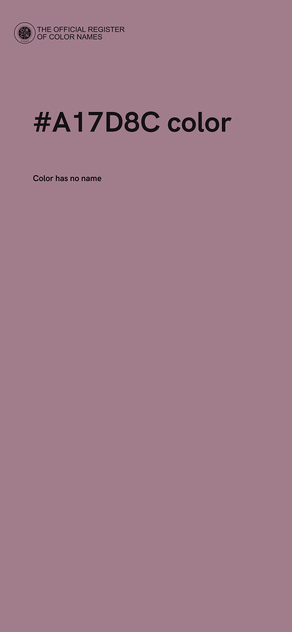 #A17D8C color image