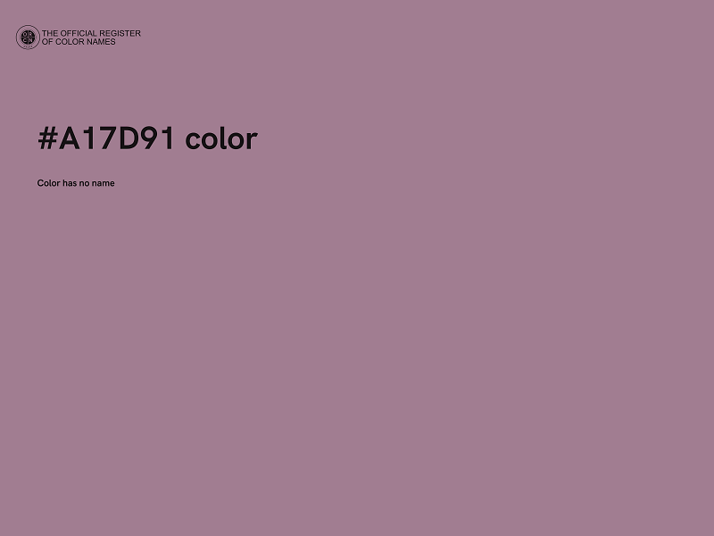 #A17D91 color image