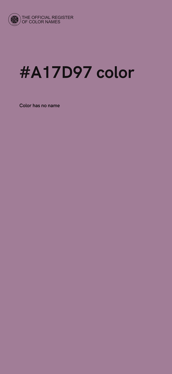 #A17D97 color image