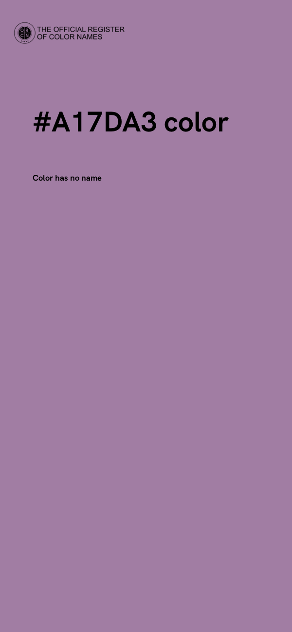 #A17DA3 color image