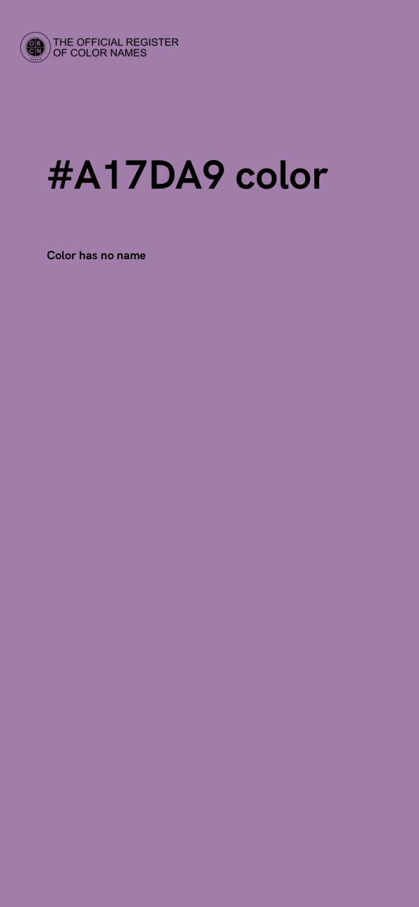 #A17DA9 color image