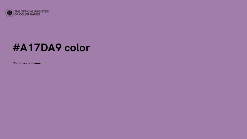 #A17DA9 color image