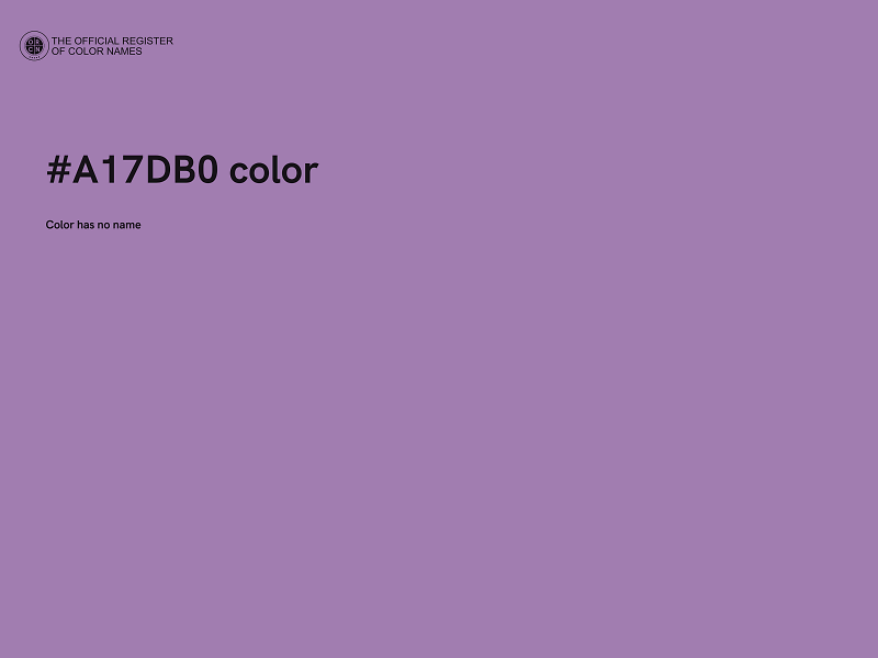 #A17DB0 color image