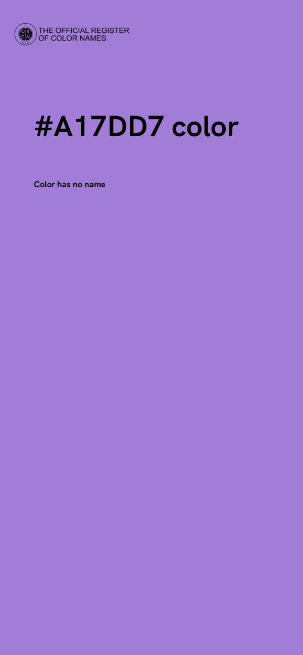 #A17DD7 color image