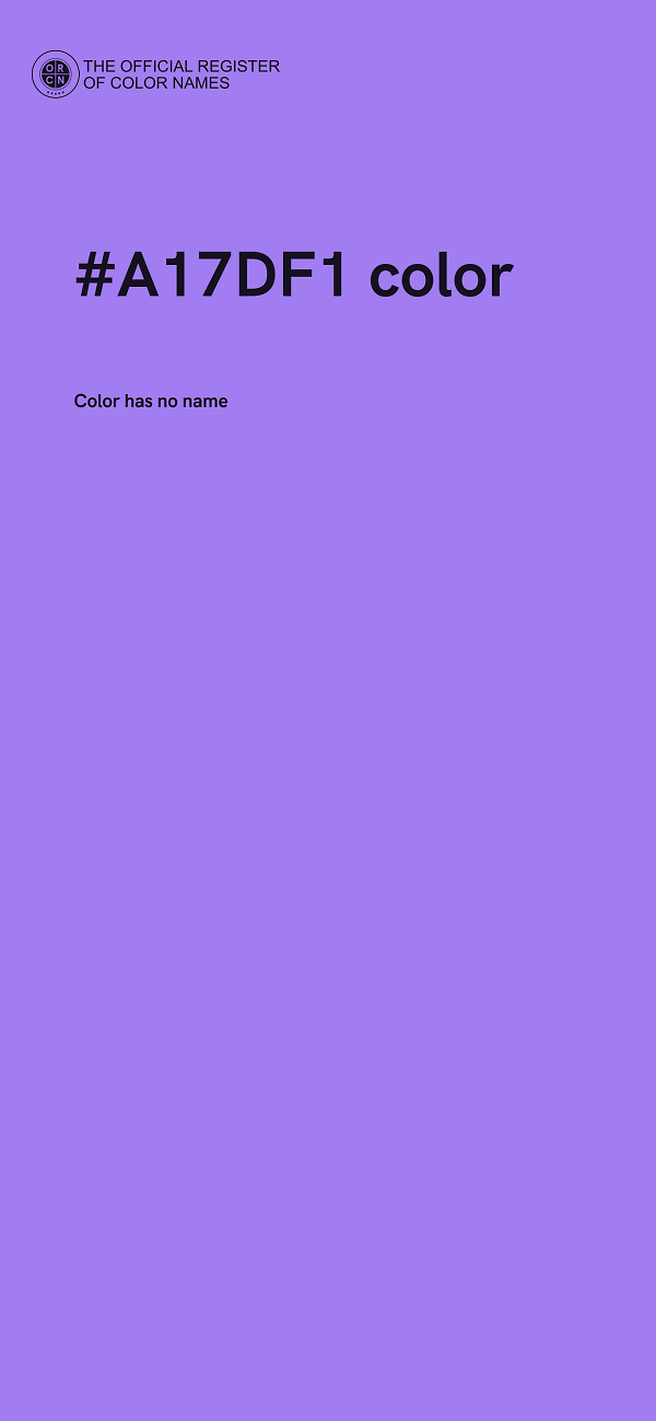 #A17DF1 color image