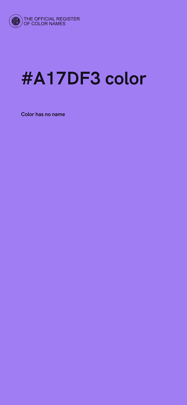 #A17DF3 color image