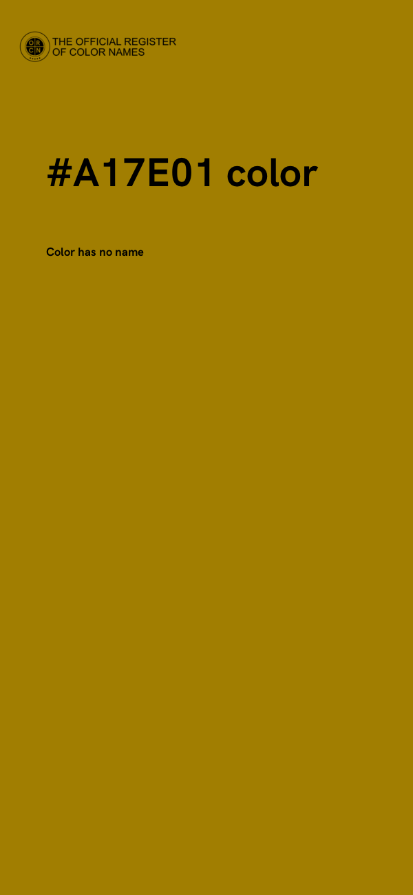 #A17E01 color image