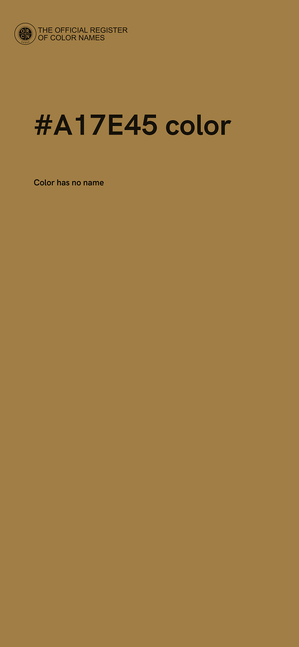 #A17E45 color image
