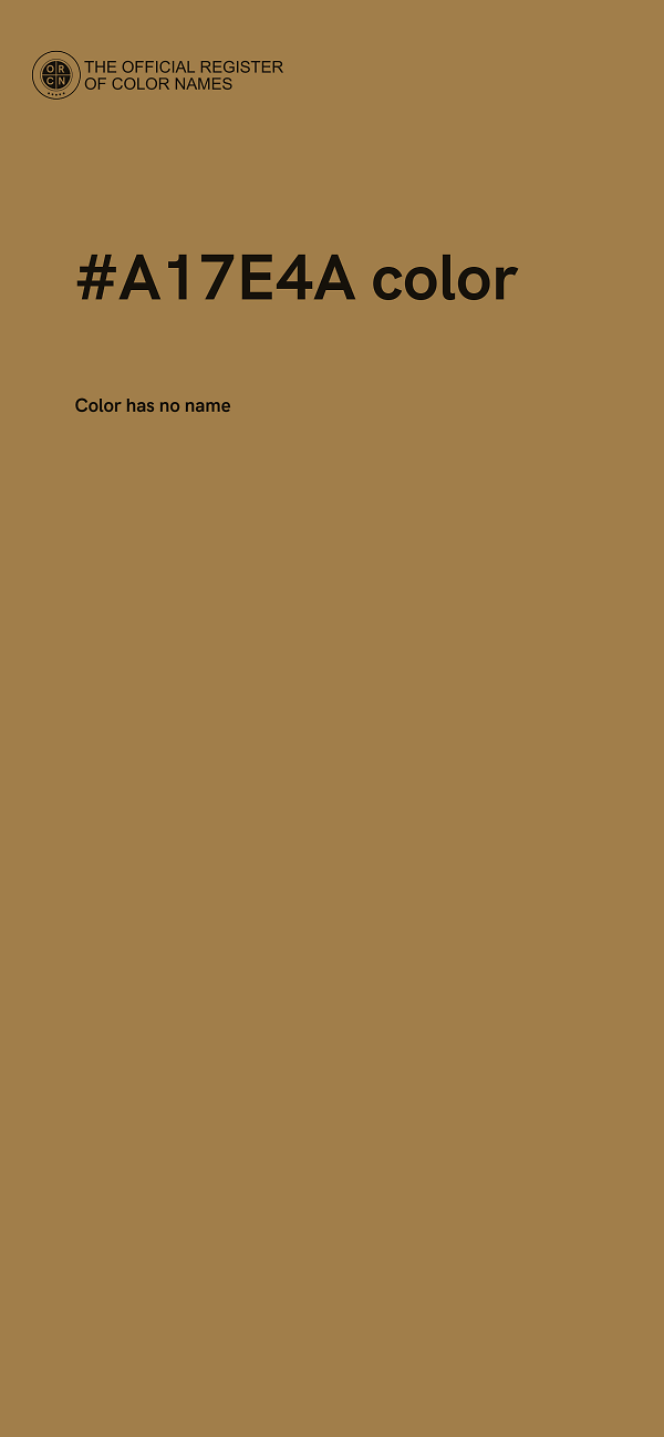 #A17E4A color image