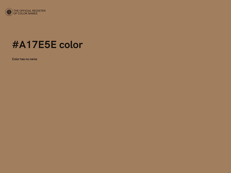 #A17E5E color image
