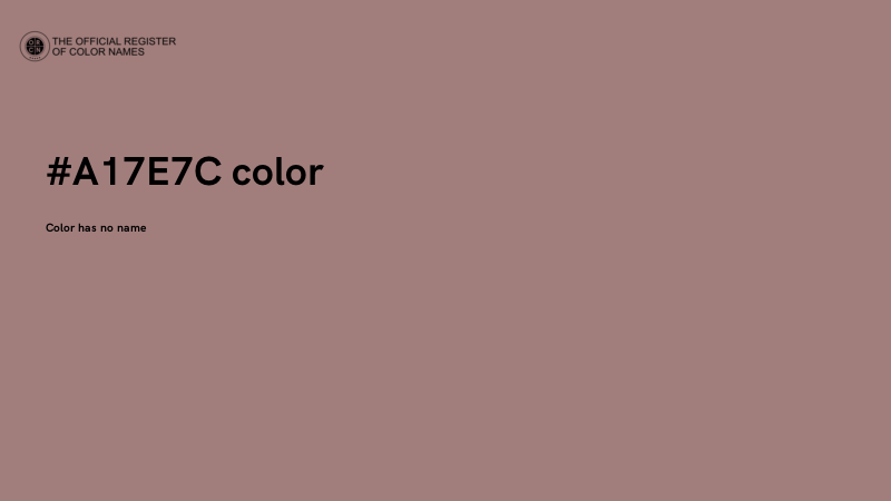 #A17E7C color image
