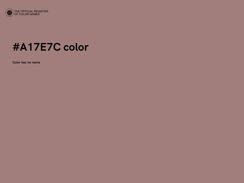 #A17E7C color image