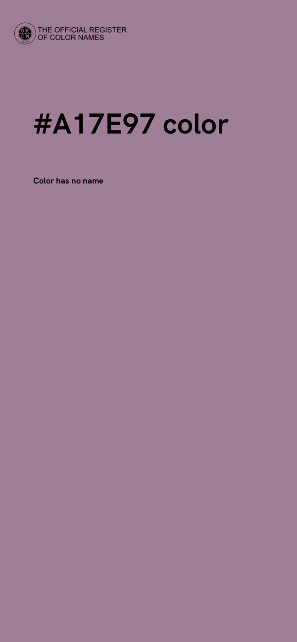 #A17E97 color image