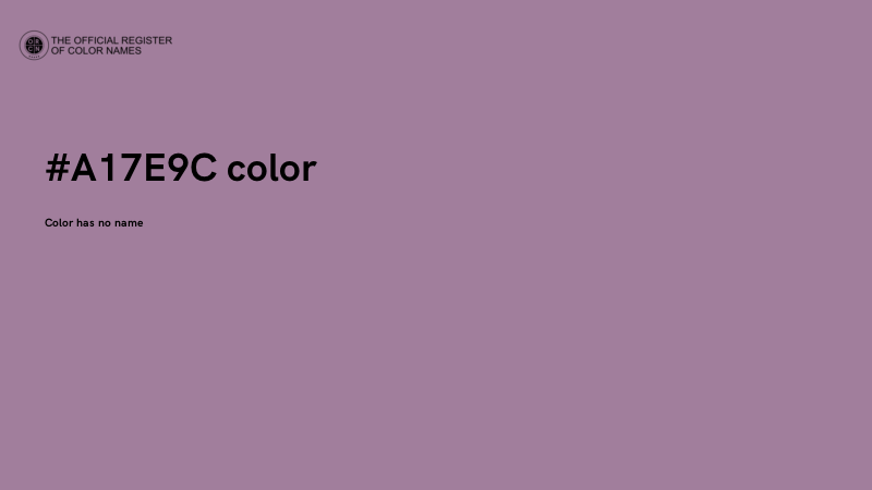#A17E9C color image