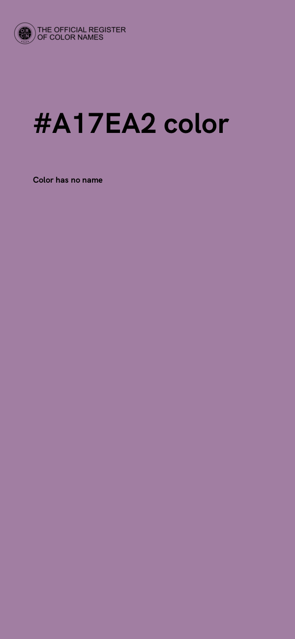 #A17EA2 color image