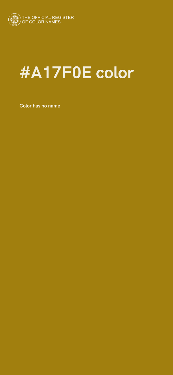 #A17F0E color image