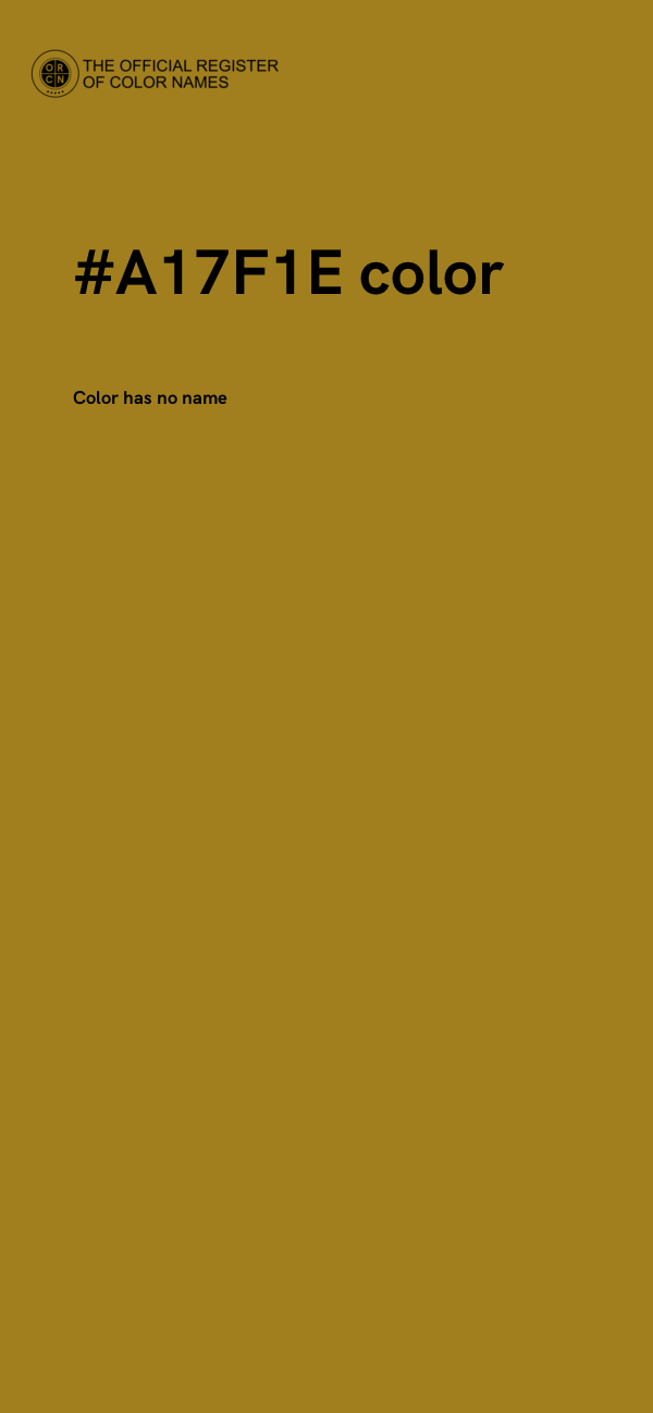 #A17F1E color image