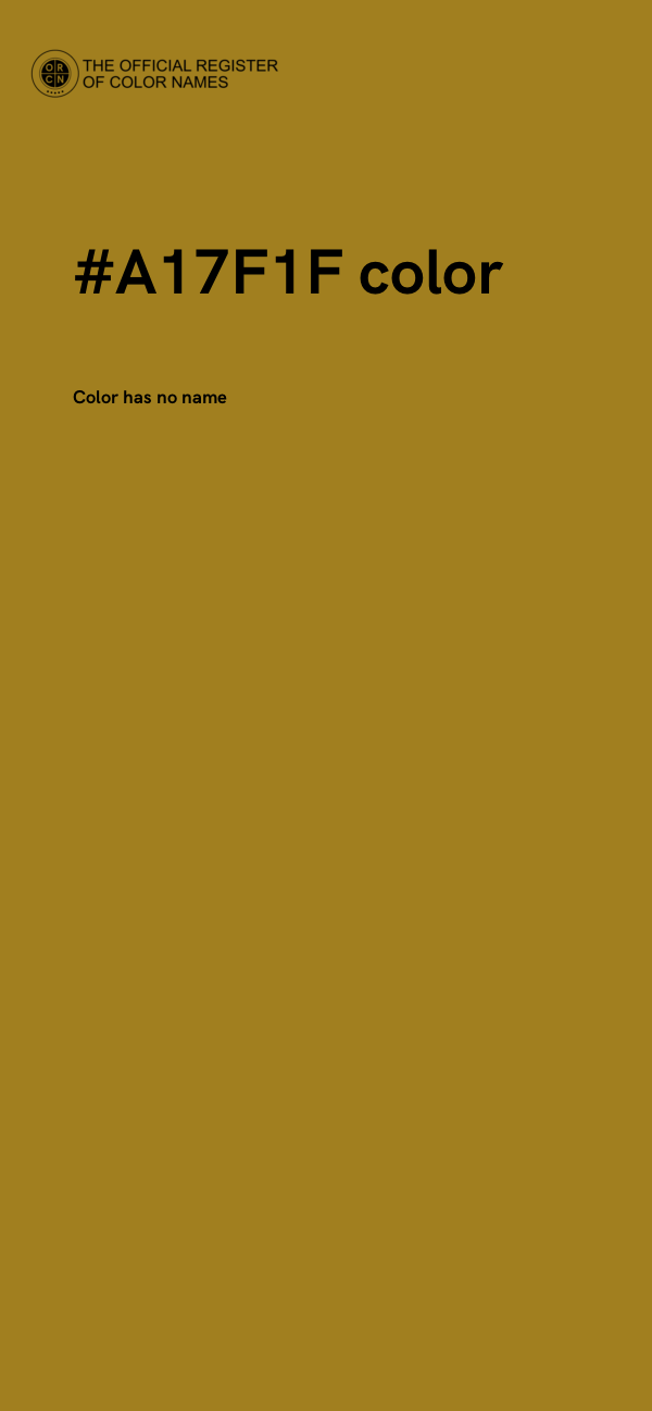 #A17F1F color image