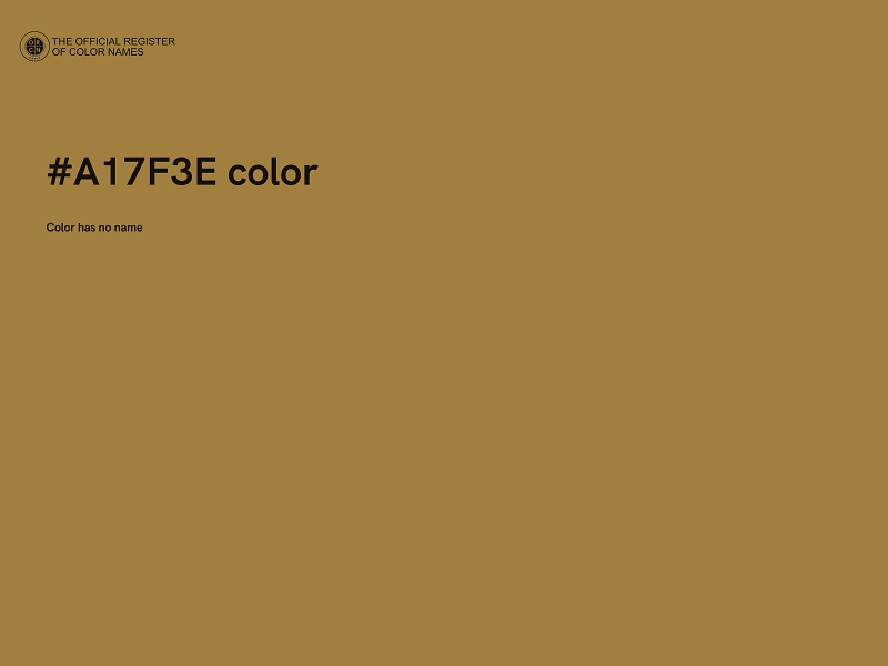 #A17F3E color image