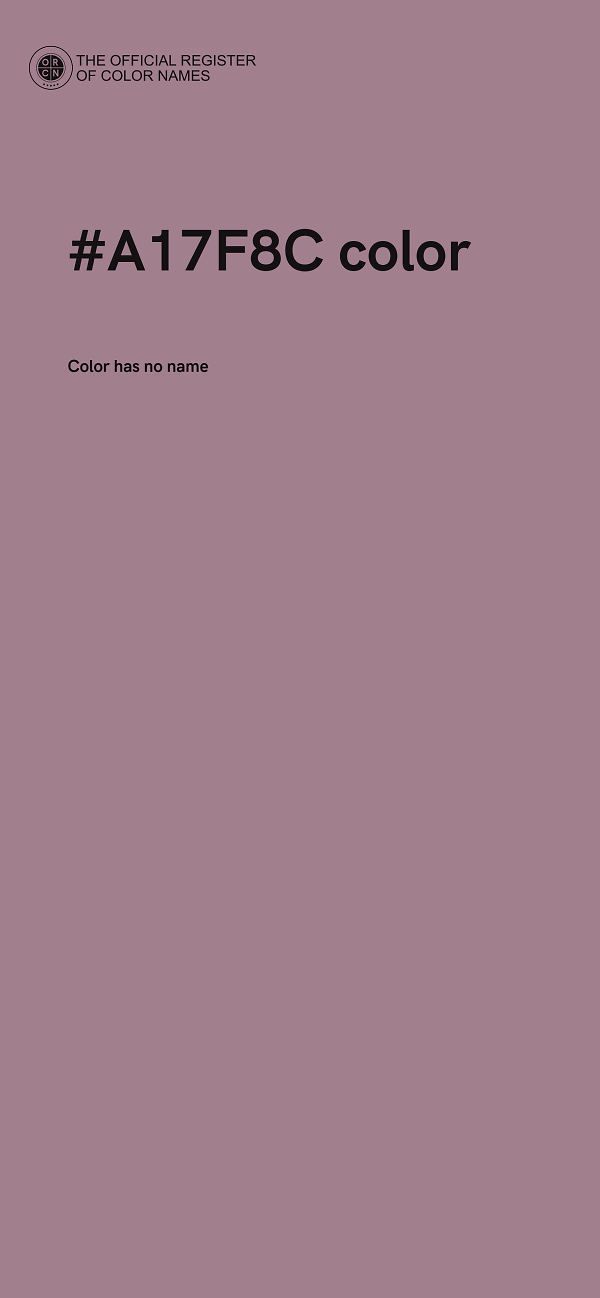 #A17F8C color image