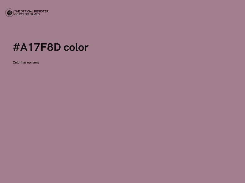 #A17F8D color image