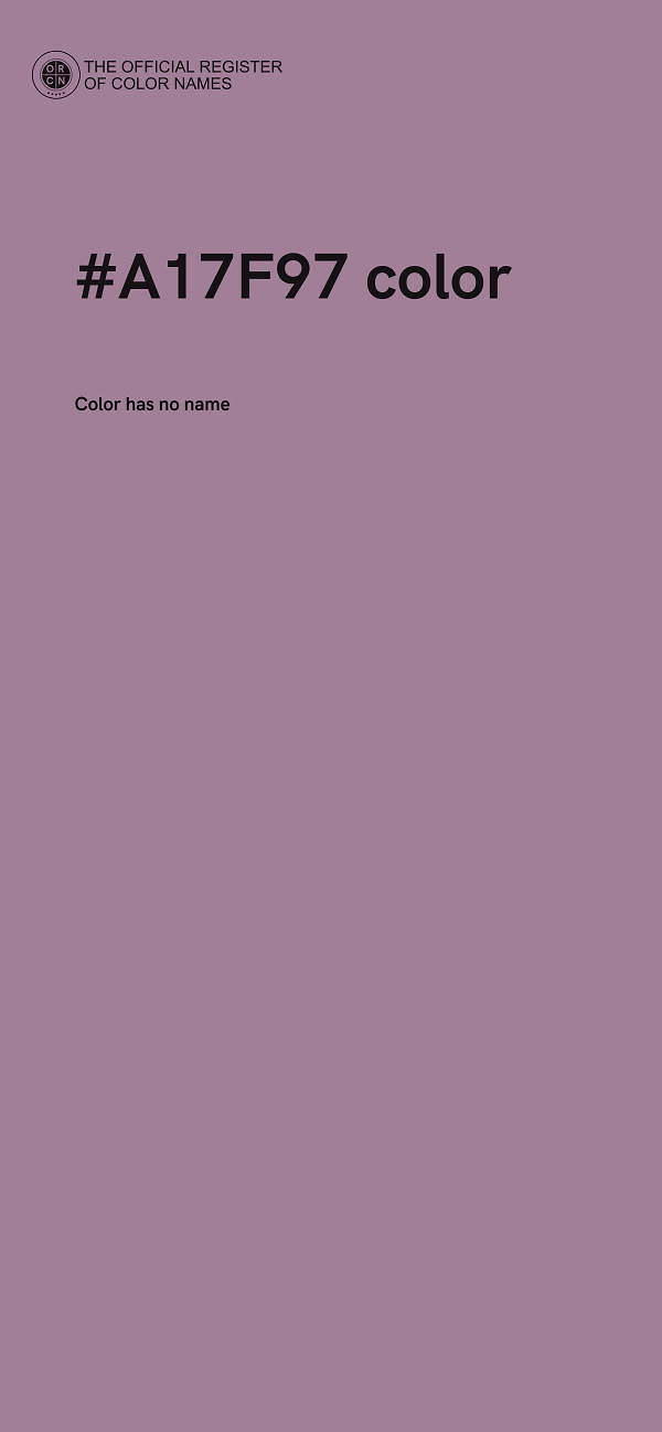 #A17F97 color image