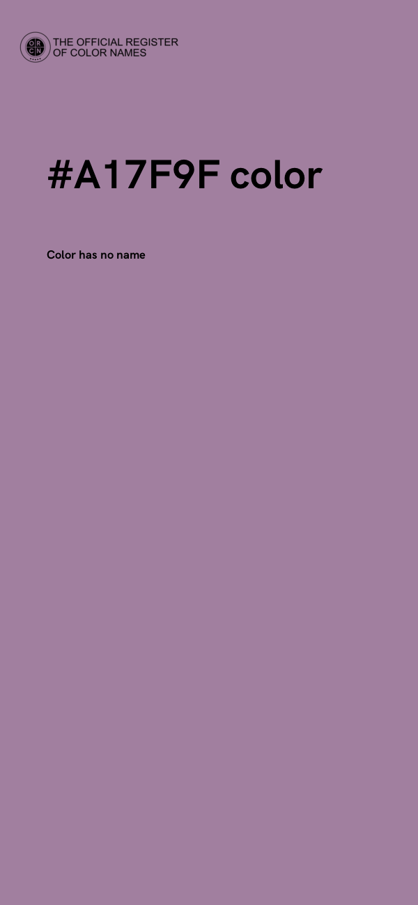 #A17F9F color image