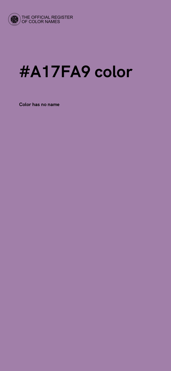 #A17FA9 color image