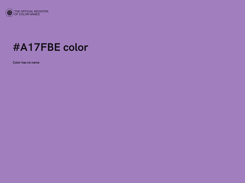 #A17FBE color image