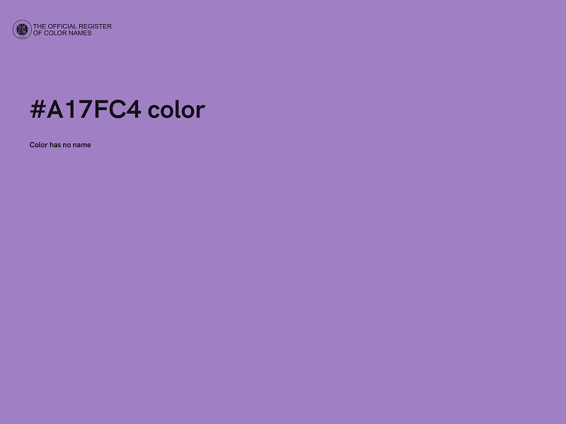 #A17FC4 color image