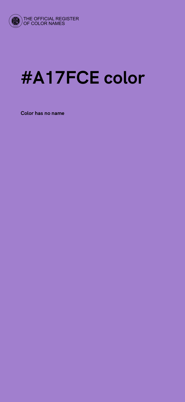 #A17FCE color image