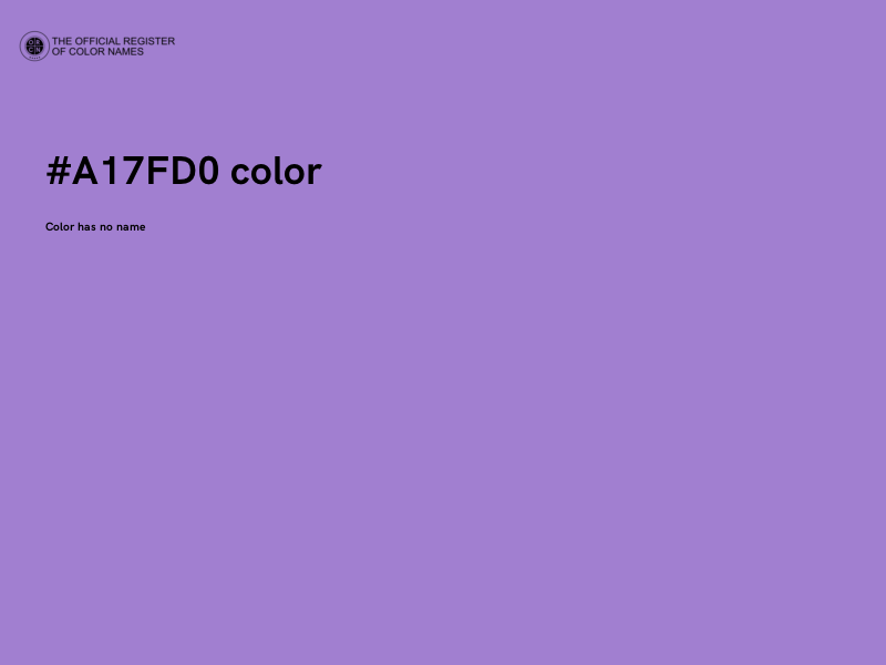#A17FD0 color image