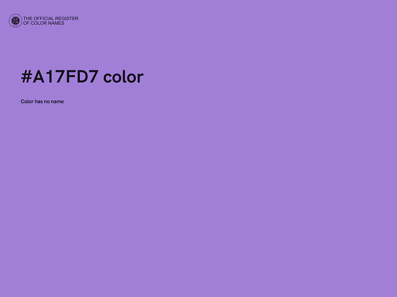 #A17FD7 color image