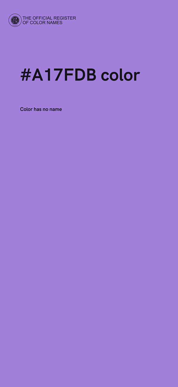 #A17FDB color image