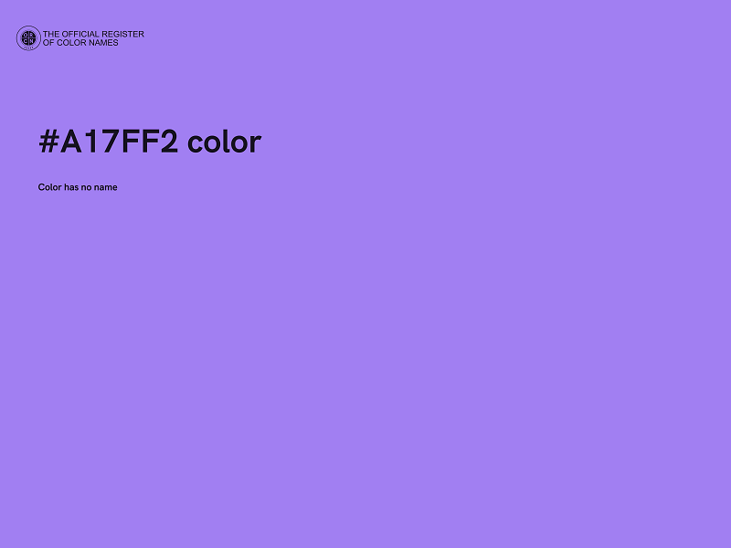 #A17FF2 color image