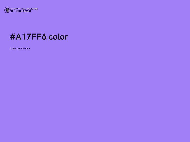 #A17FF6 color image