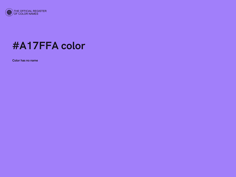 #A17FFA color image