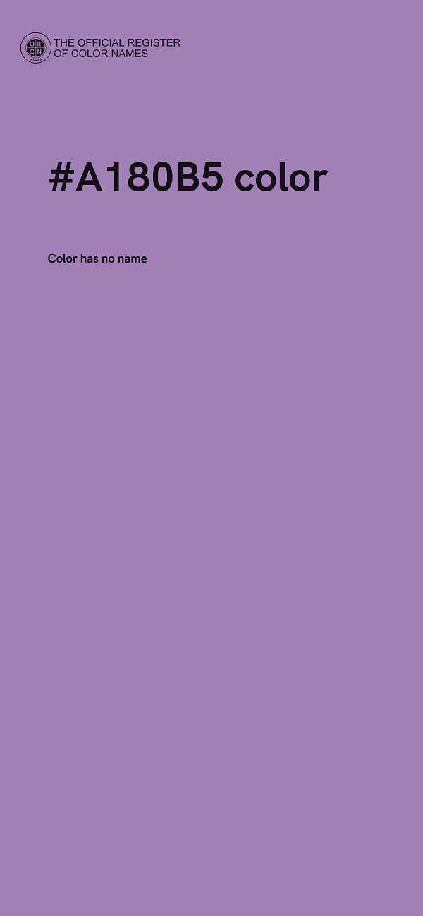 #A180B5 color image