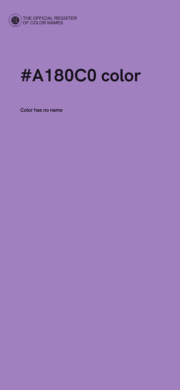 #A180C0 color image