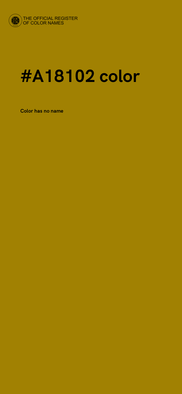 #A18102 color image
