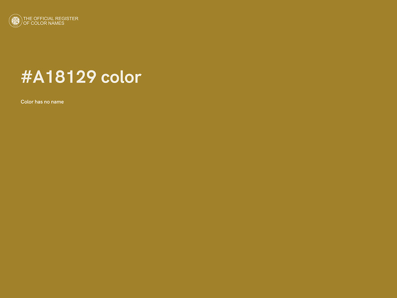 #A18129 color image