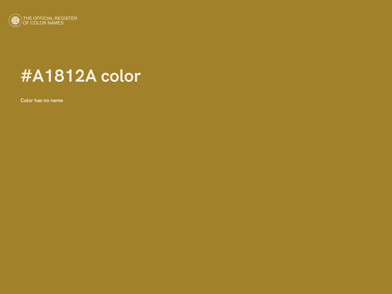 #A1812A color image