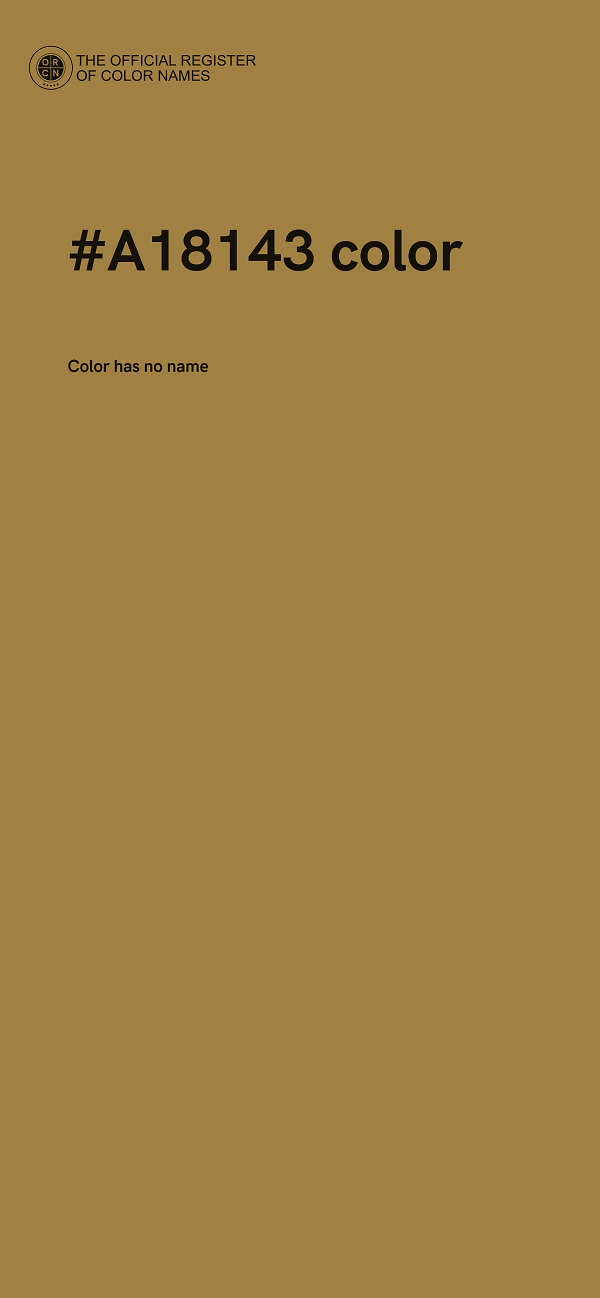 #A18143 color image