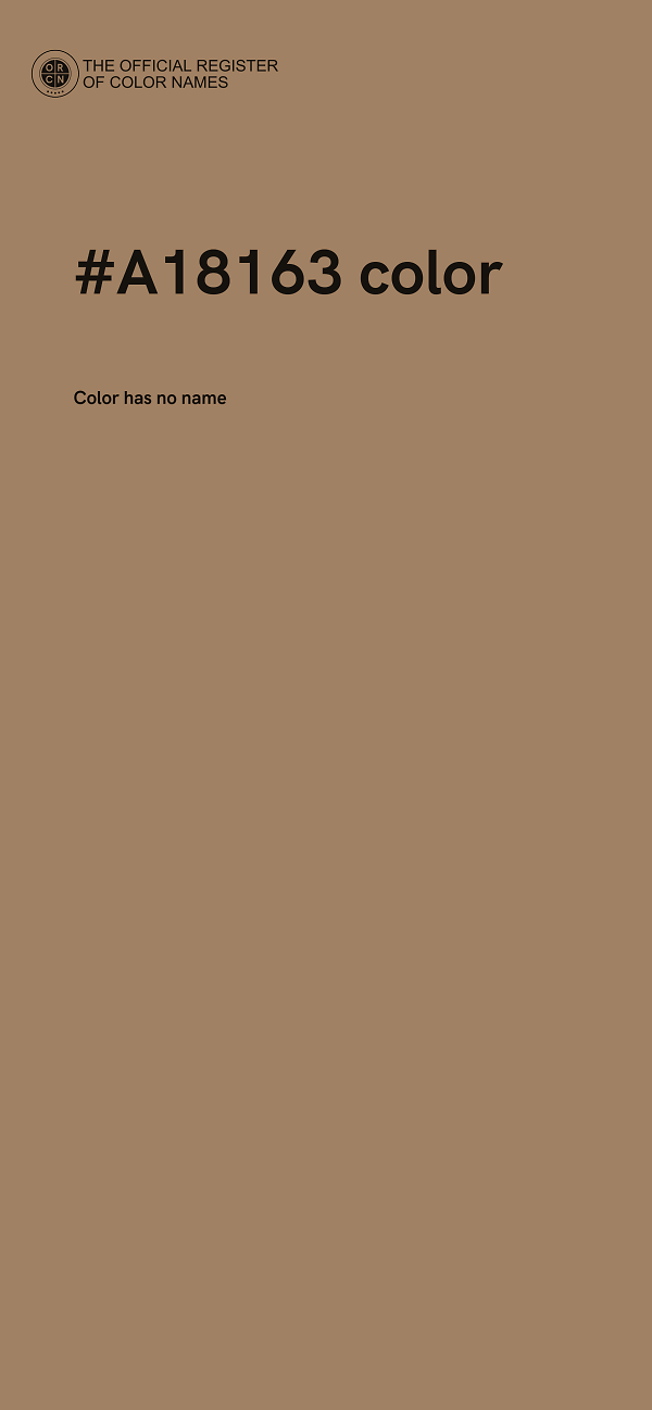 #A18163 color image