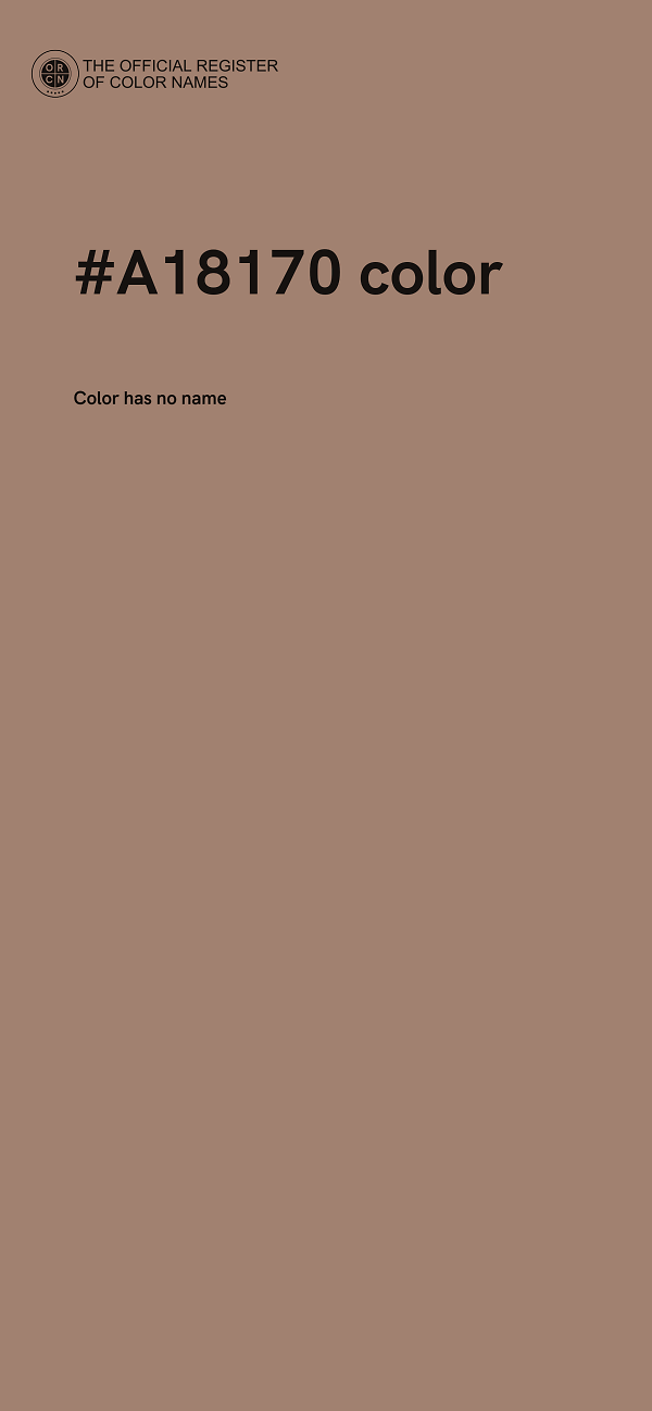 #A18170 color image