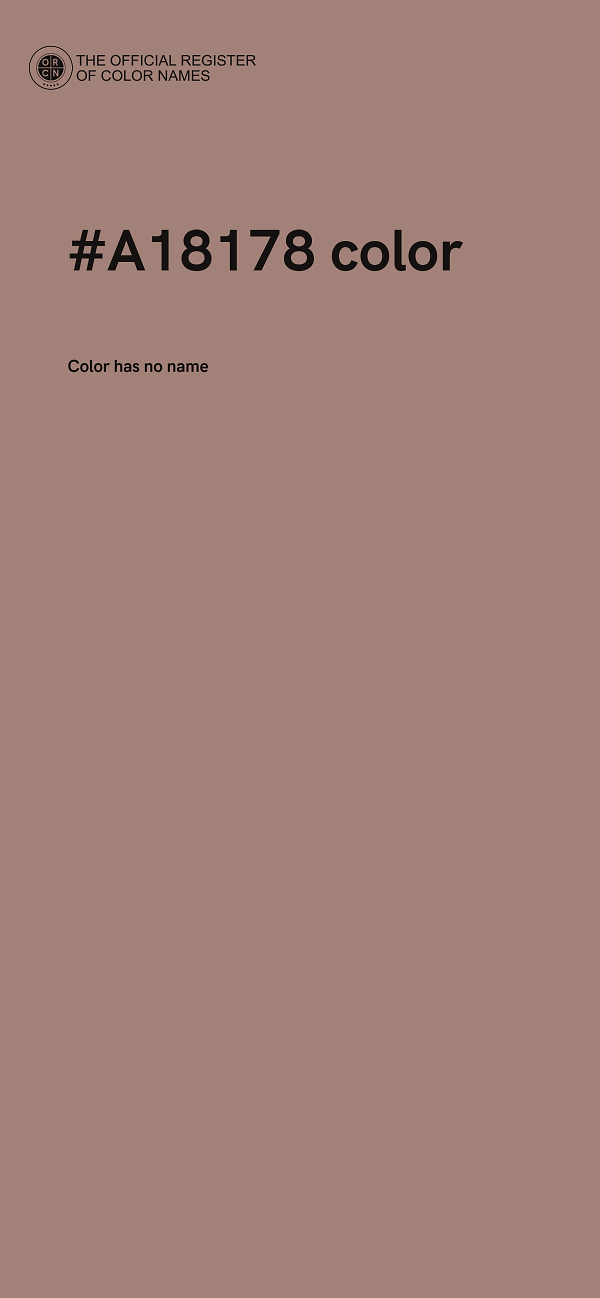 #A18178 color image