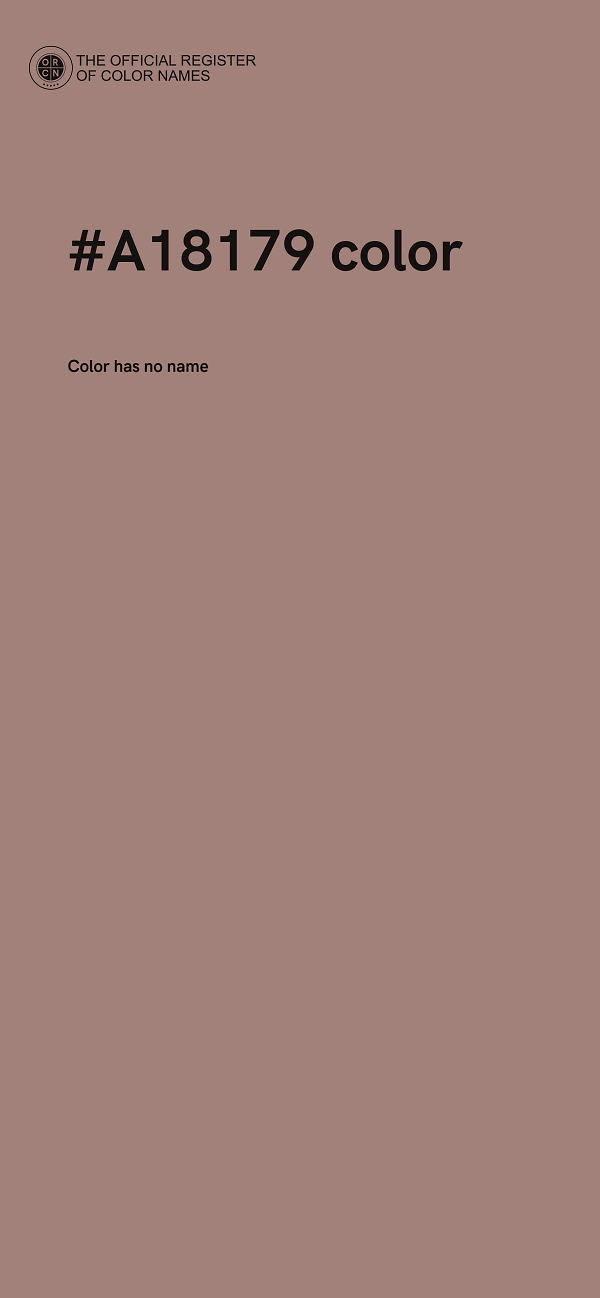 #A18179 color image