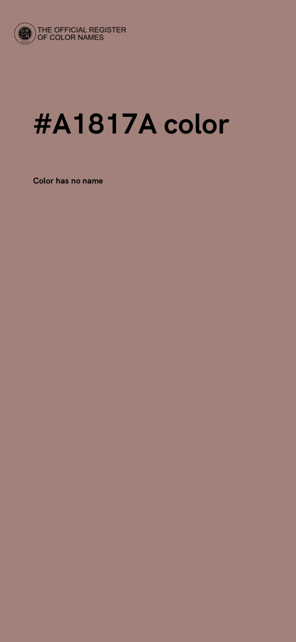 #A1817A color image